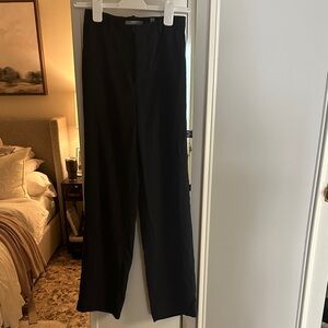 Vince Black Straight-Leg Trousers